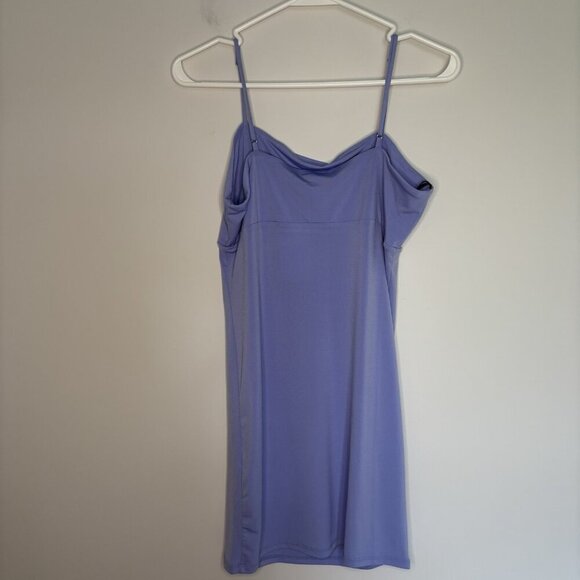 FOREVER 21 Knit Dress Womens L Lavendar Spaghetti Strap Mini - Picture 5 of 5